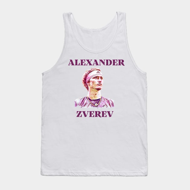 Alexander Zverev Tank Top by BorodinaAlen